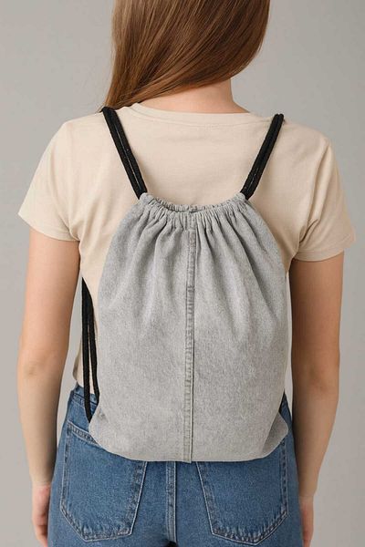 neocotton Drawstring Denim Backpack (40X45 cm)