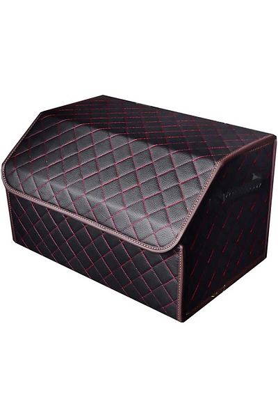 Elindor Premium Car Trunk Organizer, Multifunctional, 36 cm, Foldable, Black/Red
