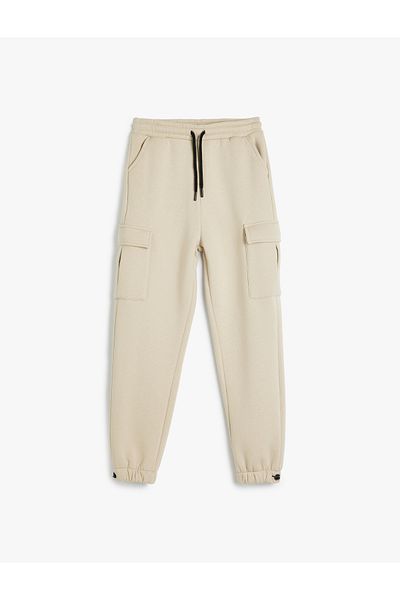 Koton Beige Boy's Jogger Sweatpants