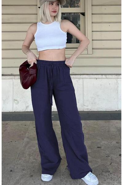 Pubi NOAVA // DETAIL DE ELASTIC LA TALIE PENTRU FEMEI CU LACĂT P pantaloni pa...