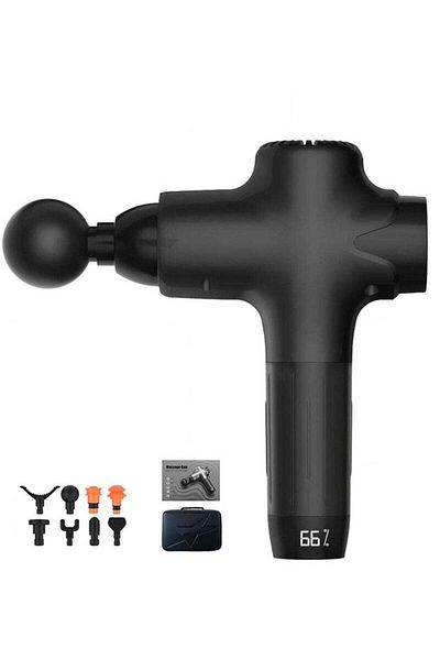 COOYA Portable Electric Massager ,With 7 Speeds(Black),8 Massage Hesds,Super Quiet,Long Battery Life