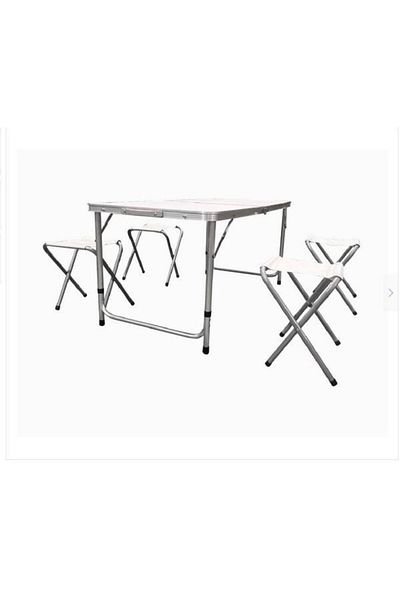 Heinner Set masa cu 4 scaune pliabile camping DSCS 001