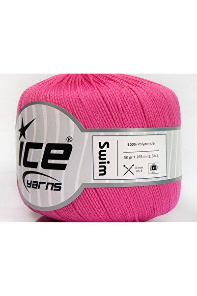 Ice yarns 6×50 جرام. خيوط صيفية وردية اللون من SWIM