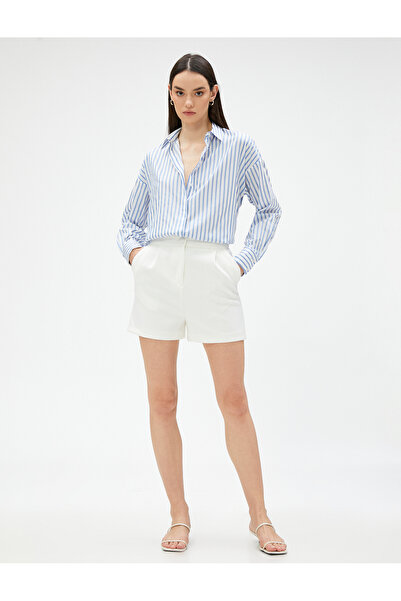 Koton قميص مريح بأكمام طويلة