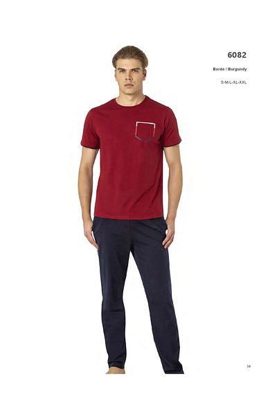 Pierre Cardin 6082 Men's Combed Cotton Pajama 25Y
