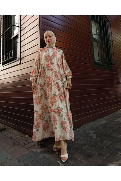 SEVENSU Mimosa Patterned Summer Dress – Plus Size
