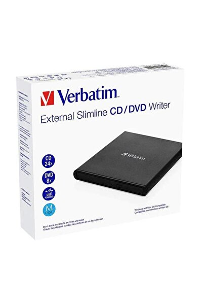 Verbatim DVD-RW External Slimline 2.0, USB 2.0 (Black)