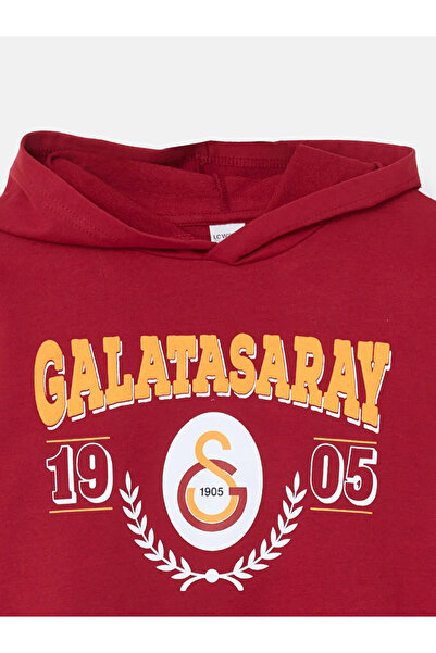 LC Waikiki LCW Kids Kapüşonlu Galatasaray Baskılı Erkek Çocuk Eşofman Takımı (Yüksek Pamuklu)