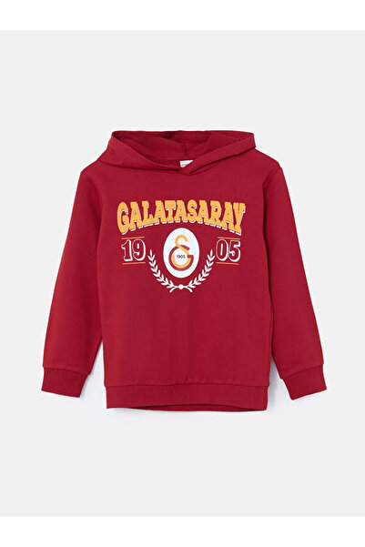 LC Waikiki LCW Kids Kapüşonlu Galatasaray Baskılı Erkek Çocuk Eşofman Takımı (Yüksek Pamuklu)