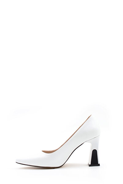 Ayakkabıhane White Neolite Sole Women's Thin Heeled Shoes Ah1E79226131015