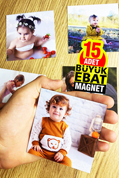 cici magnet www.cicimagnet.com 15 Adet 9x9 cm Büyük Ebat Kare Magnet Resimli ...