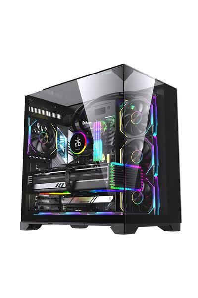 SNT Subzero Plus 7 x Argb Fan Uzaktan Kumanda Midi Tower Atx Siyah Oyuncu Kasası