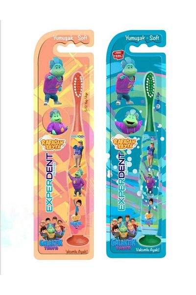 EXPERDENT Galactic Tayfa&Rafadan Tayfa 2 Toothbrushes