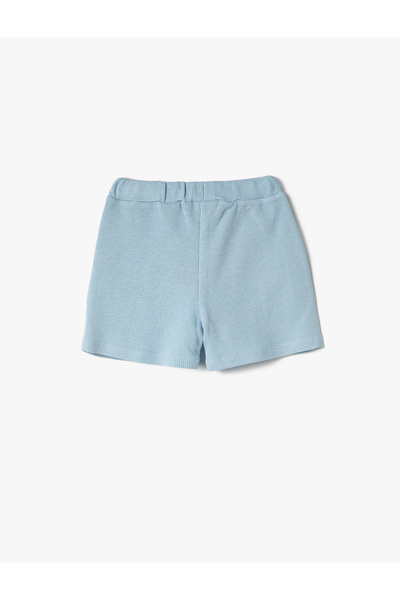 Koton Blue Boy's Basic Textured Shorts