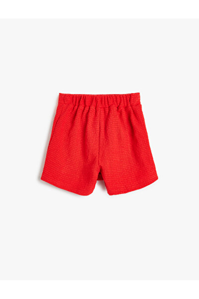 Koton Red Girl's Tweed Skort