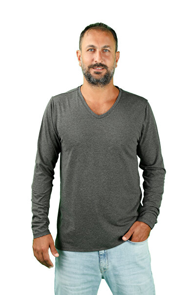 BALİNS Erkek Süprem V Yaka Uzun Kollu Tişört