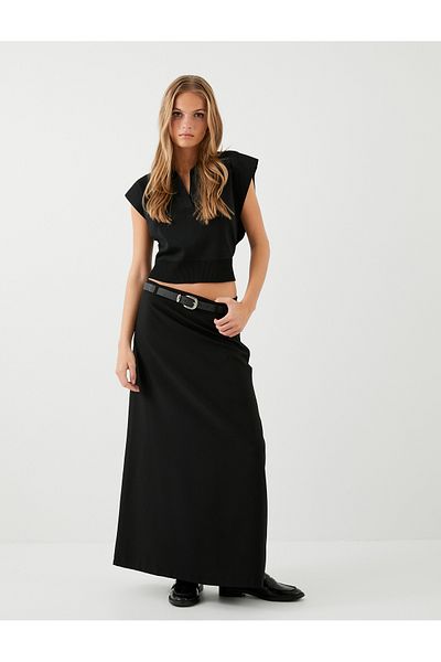 Koton Polo Neck Sleeveless Knitwear Sweater