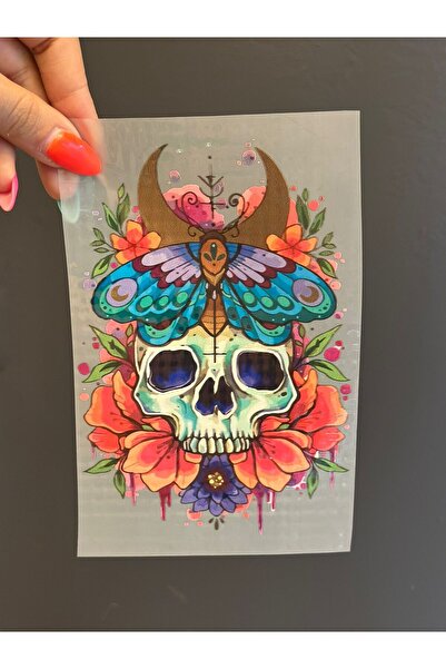 Gönülden Tasarım IMPRIMARE TRANSFER DE CRANĂ COLORĂ CU FIER DE FIER 18X11 CM