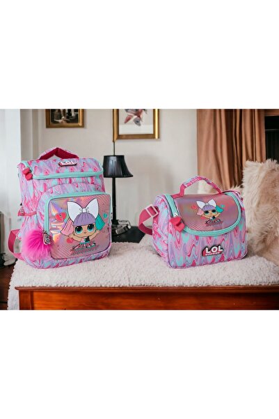 GENC DIJITAL BASKI L.O.L Slay Runway School Bag and Lunchbox