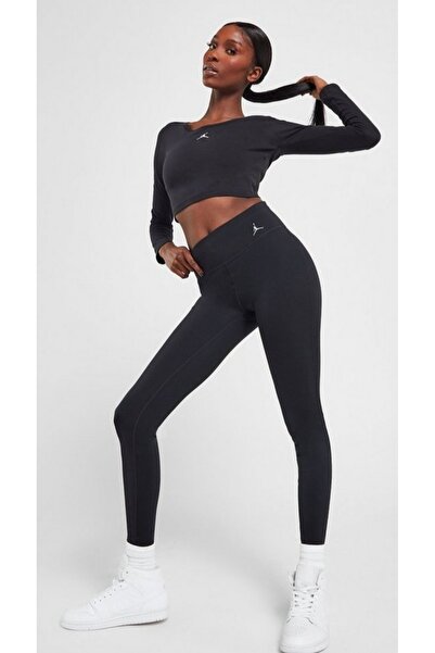 Nike Jordan Sport Logo Leggings siyah spor tayt DQ4448-010 yakamoz spor