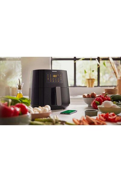 Philips Air Fryer HD9280/60, 6.2L, 1.2kg, 2000W, 7 Programs, Touchscreen (Gray)