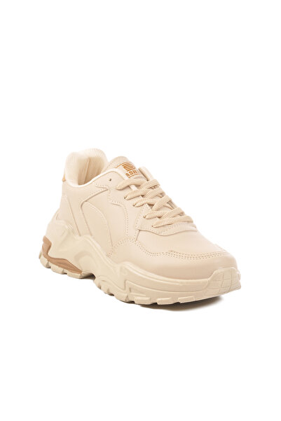 WALKWAY Екрю Жіночі спортивні кросівки з шнурівкою 159 G