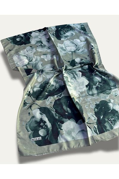 MİRAY Light comfortable cotton soft flower pattern nevada shawl