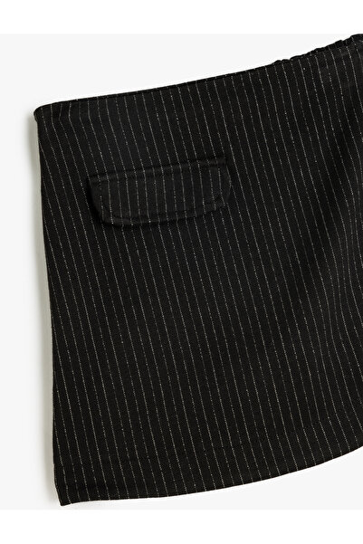 Koton Black Girl's Envelop Skort