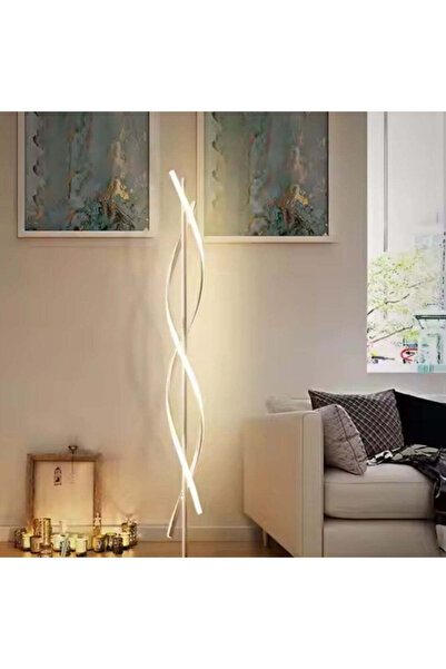 ALC-Shop Φωτιστικό δαπέδου LED Upsilon, 48W, Ψυχρό/Ζεστό/Ουδέτερο φως, Μεταλλικό και Ακρυλικό, Λευκό