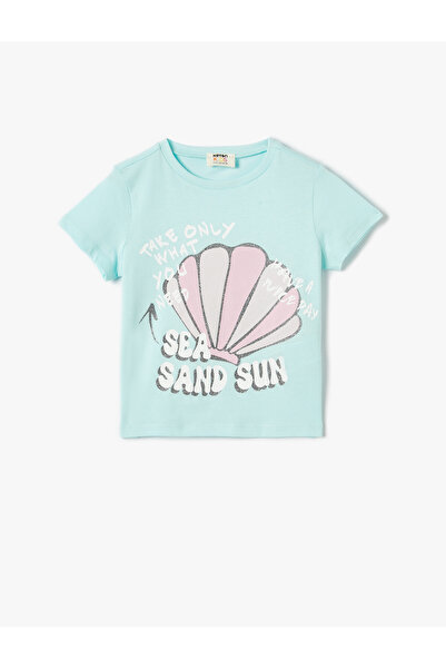Koton Cotton Crew Neck Printed T-Shirt