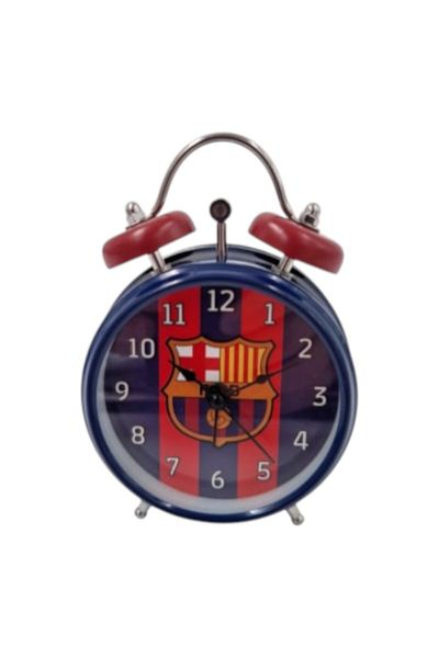 FC BARCELONA Blaugrana alarm clock, 8 cm, multicolor, FC Barcelona