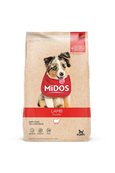 Midos Kuzu Etli ve Pirinçli Yavru Köpek Maması 15 Kg