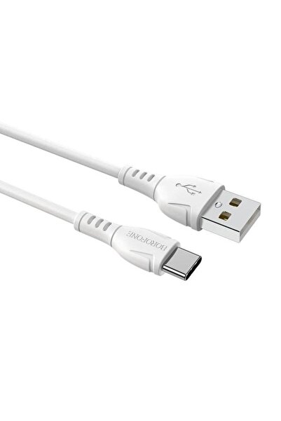 Borofone Cablu de date BX51, USB - USB Tip-C, Alb