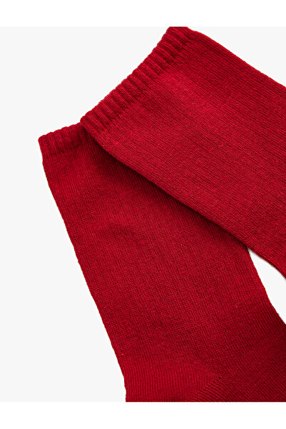 Koton Red Women's Basic Socket Socks
