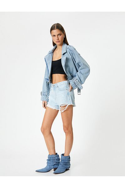 Koton Blue Women's Jean Shorts