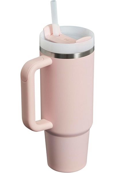 Stanley كوب Quencher H2.0 FlowState من الفولاذ المقاوم للصدأ مع غطاء وقشة - بلوم، 30 أونصة
