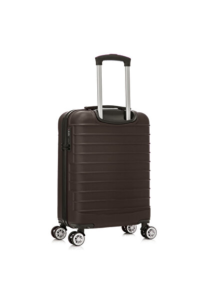 Quasar & Co. Set 2 trolere cabina,40x30x20cm roti detasabile/55x36x20cm,bagaj mana,troller cifru,ABS,Dark Coffee
