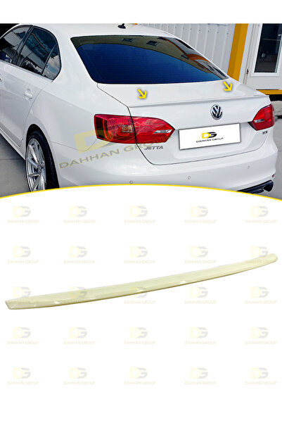 DG Power VW Jetta MK6 2010 - 2018 Arka Bagaj Üzeri Spoiler Boyasız Plastik