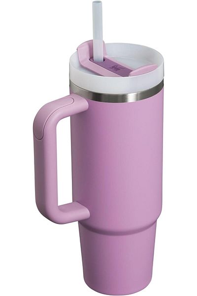 Stanley كوب Quencher H2.0 FlowState من الفولاذ المقاوم للصدأ مع غطاء وقشة - أرجواني، 30 أونصة