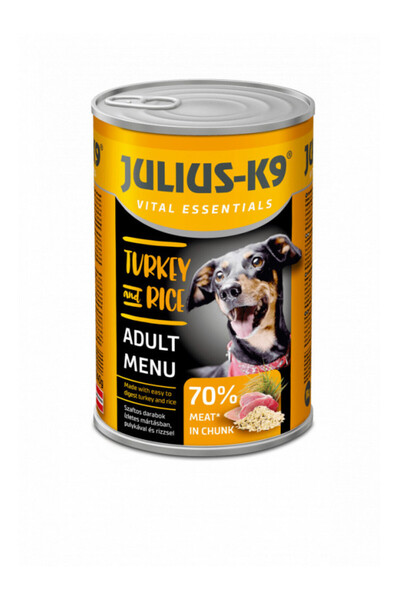 Julius K9 Dog - Hrana umeda super-premium - Curcan si Orez - 1240g