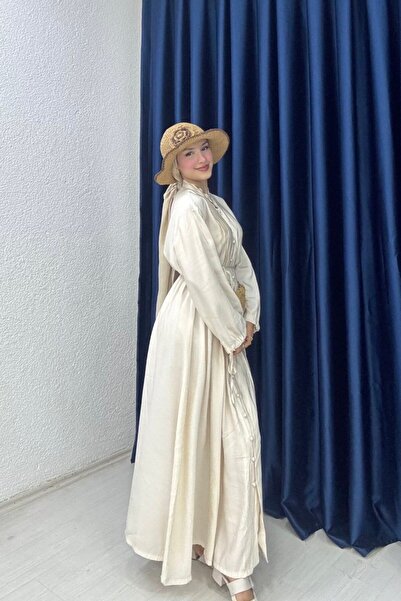 lurex moda Boydon Buttoned Dress