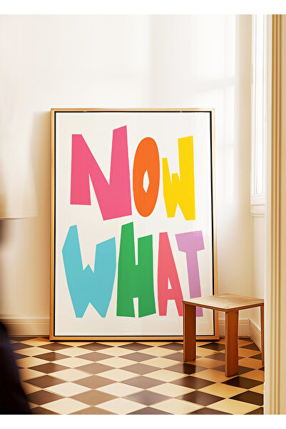 ARTHOUSECOLLECTIVE Now What - Imprimare modernă a posterului colorat - Poster...