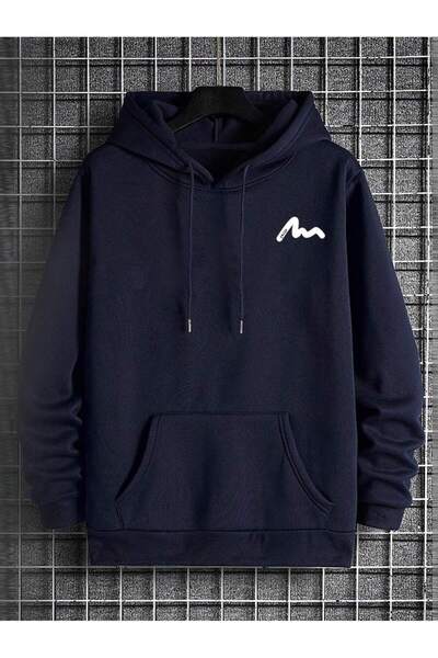 uyguntarz Unisex Enjoy Pocket Printed Oversize Sweatshirt
