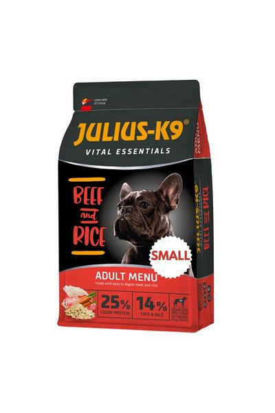 Julius K9 Julius K 9 Adult Mini Vital Essentials - Premium Dry Food - Beef and Rice - 12 kg