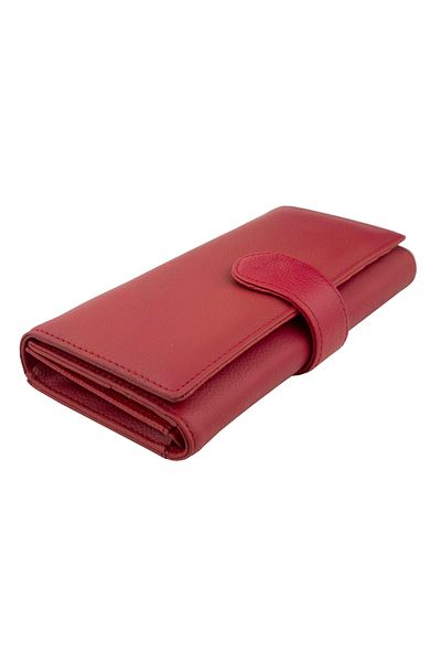 Tita Women's wallet, Tita, made of genuine leather, 19 x 10 x 3 cm, Red - PR227