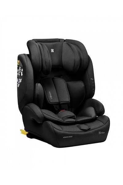 Kikka Boo KikkaBoo i-Bronn i-SIZE Isofix Car Seat Black 76-150 cm, R129 Approved, Telescopic Isofix Connectors