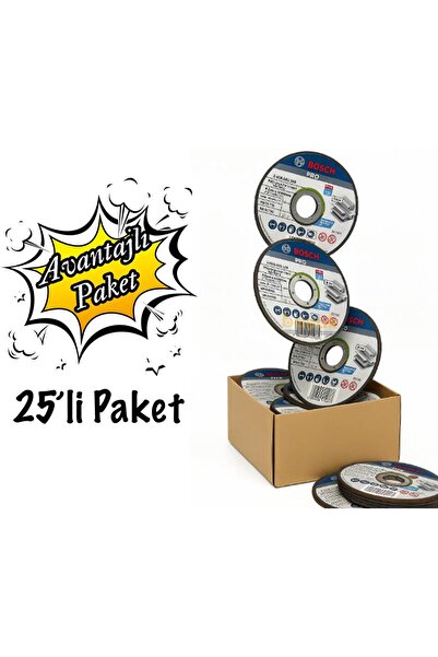 Bosch Pro 115x1 mm Paslanmaz ve Metal Kesme Taşı 25 li Paket 2608603169