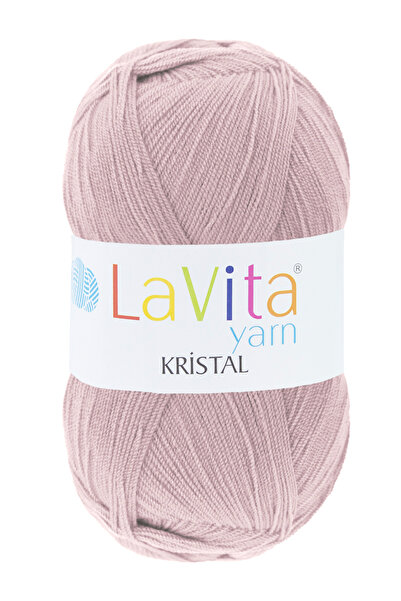 LaVita Yarn Kristal El Örgü İpi %100 Akrilik 100gr (4142 GÜL KURUSU)