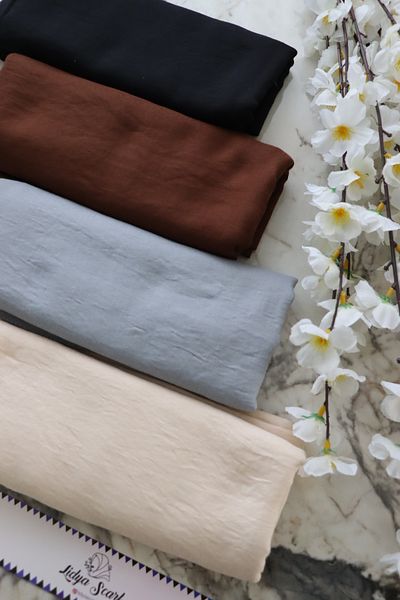 Lidya Şal Cotton Cashmere Shawl Comfortable Soft Textured