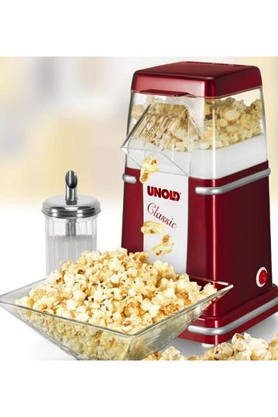 Unold Aparat de popcorn U48525, 900W, 100g (Roșu-Alb)